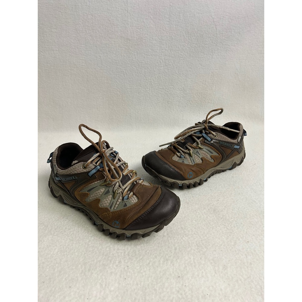 Hiking Merrell Womens 8 Brown Sugar All Out Blaze Waterproof Vibrant Shoes